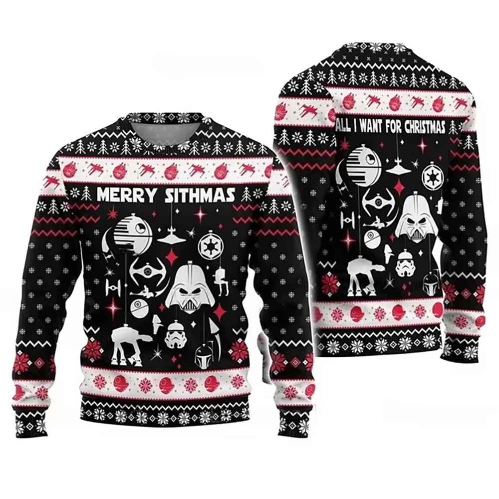 New World War New Year Hot Selling Christmas Ugly Sweater Fashion Street Christmas Gift Pullover For Men\'s and Women\'s Clothing