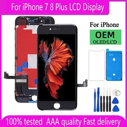 100% Test Screen For iPhone 7 8 Plus LCD Display With 3D Touch Screen Digitizer Assembly For iPhone 7 8 Plus Display Replacement