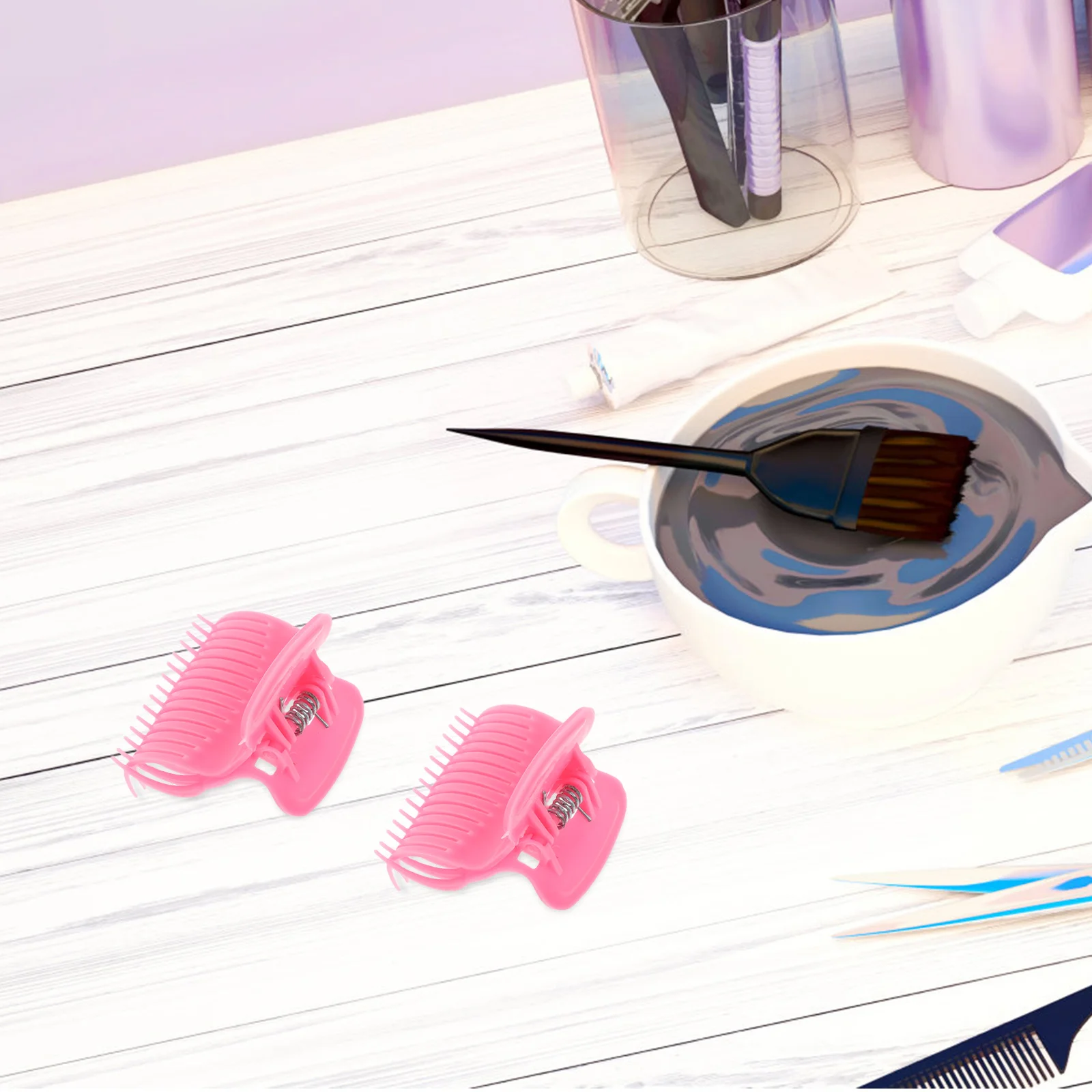 

12Pcs Heat Resistant Claw Clips for Hair Styling Portable Lightweight Multifunctional Tool for Salon and Home Use