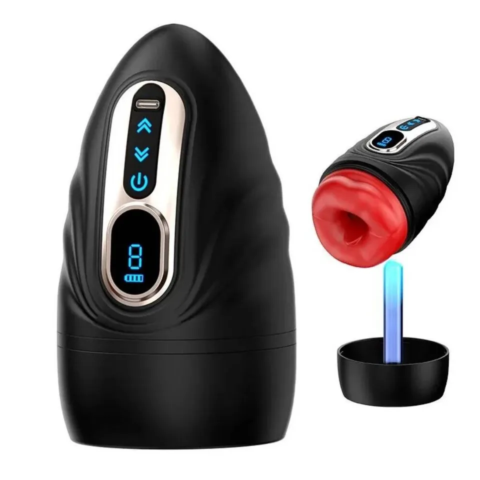 Automatic Male Masturbator For Men Vagina Vacuum Pump Deep Throat Blowjob Machine Heating Sucking Masturbation Adults Sex Toys