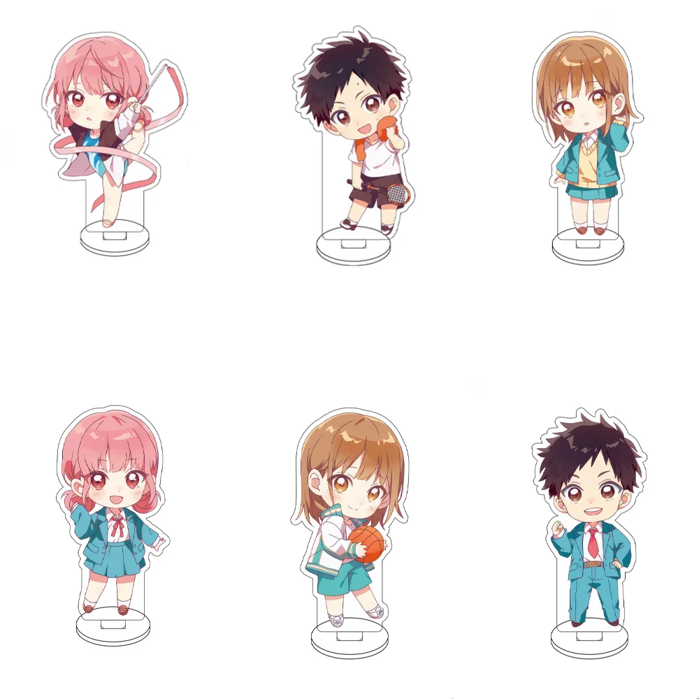10CM Anime Blue Box Figure Stand Model Inomata Taiki/Kano Chinatsu/Chōno Hina  Cute Desk Decor Standing Sign Gifts