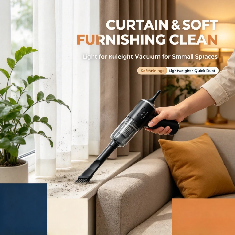 Mini Wireless Desktop Vacuum Cleaner | Powerful Handheld Keyboard & Crevice Cleaner — Lightweight Portable Dust Collector for Office, PC & Car