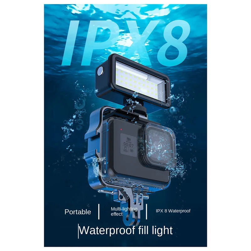B50B-Waterproof Diving Light Underwater Lamp Photography Lighting For Gopro Cellphone Action Camera