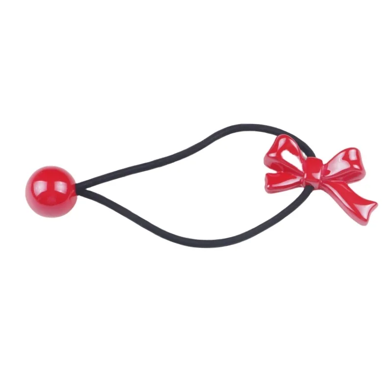 2pcs/lot Fashion Pink Bow Ball Hair Accessories Children Rubber Bands Scrunchies Elastic Hair Bands Girls Headwear Ties