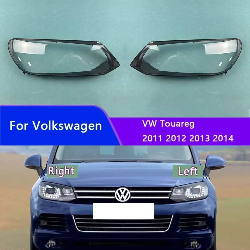

For Volkswagen VW Touareg 2011 2012 2013 2014 Headlight Cover Transparent Lampshade Lamp Lens Headlamp Shell Plexiglass