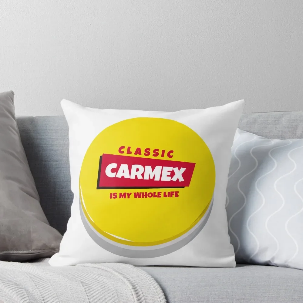 

Carmex is my whole life Throw Pillow Throw Pillow Covers Christmas Pillow Covers Decorative