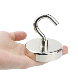 Super Strong Neodymium Pot Fishing Salvage Magnets N52 Round Powerful Magnetic Hook Sea Searcher Storage Box Holder D16-D42mm