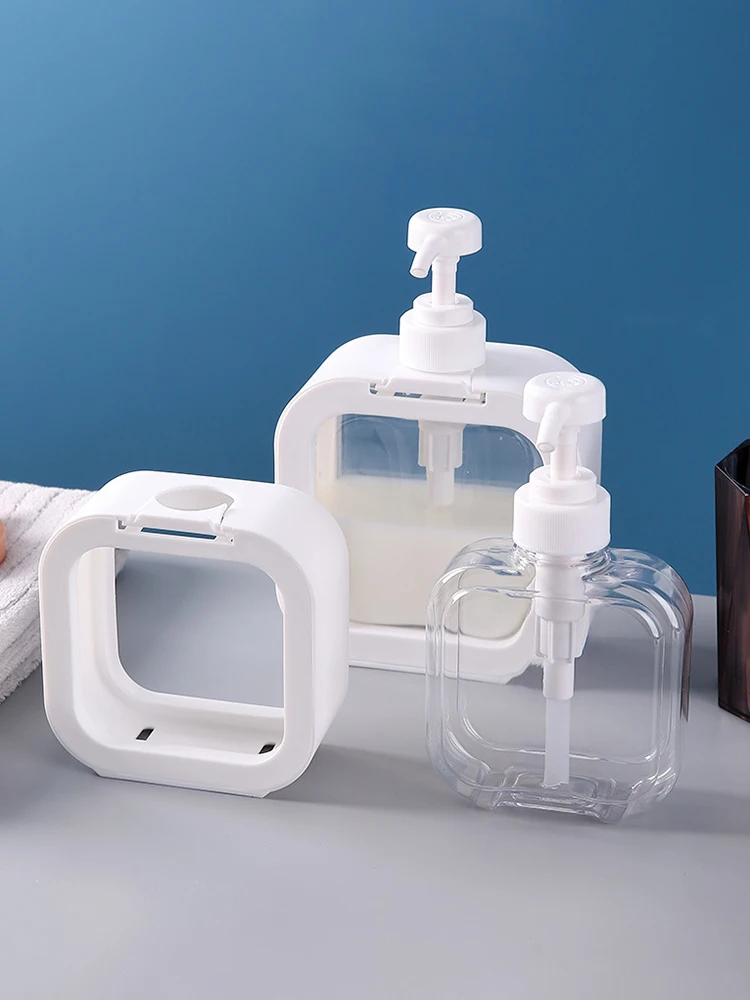 1/2 Stück Seifenspenderflasche mit großer Kapazität, transparente, sichtbare Kunststoff-Pressflasche, geeignet für Reisen, Küche, Badezimmer – Detail 12