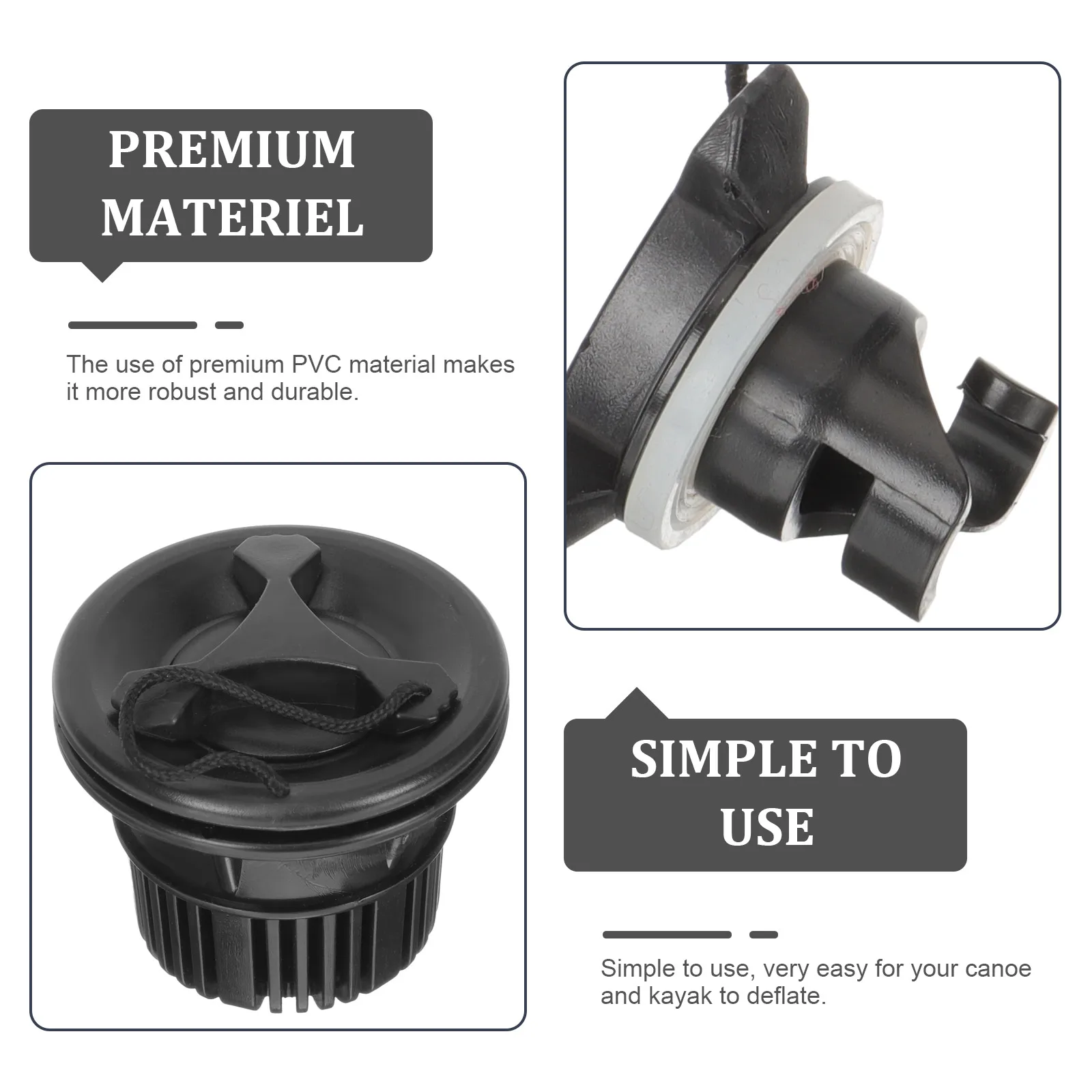

Kayak Accessories Inflatable Boat Air Screw Valve Inflation Pvc Pump Adapter Inflate
