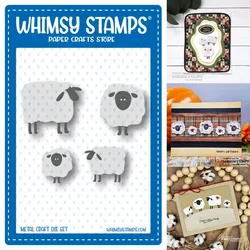 Halloween Metal Cutting Frame sheep dies 2024 New Templates DIY Scrapbooking Paper Making Crafts Cuts