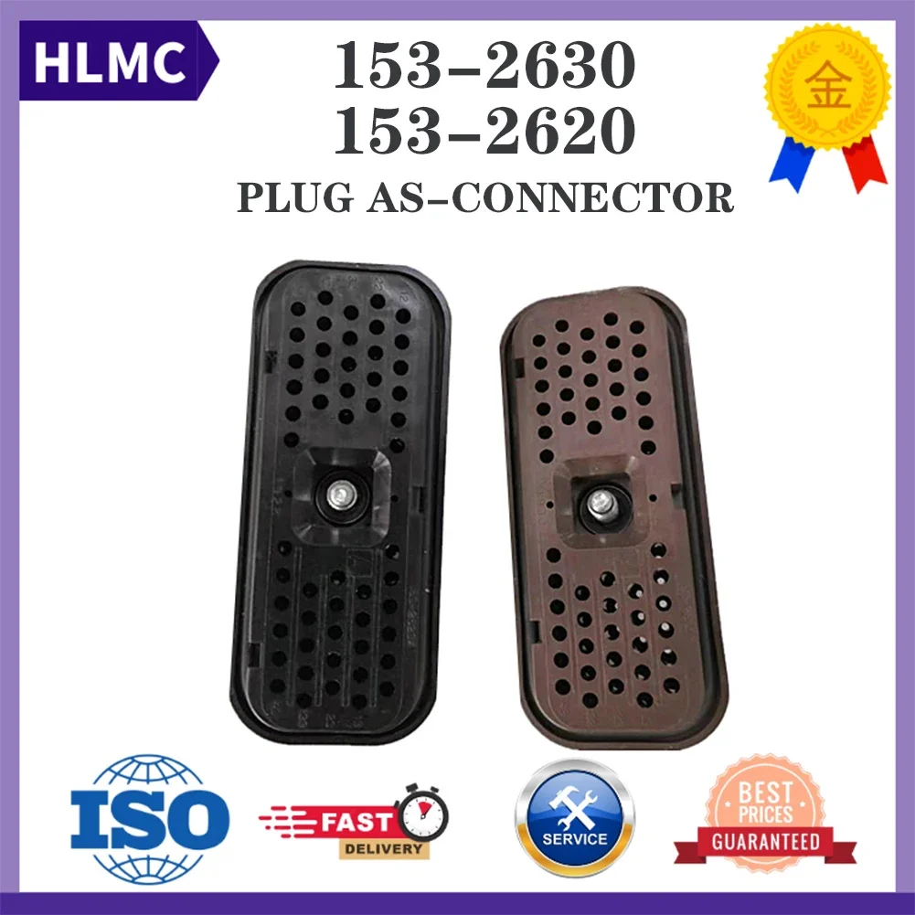 54 Pin 153-2630 153-2620  Waterproof Wiring Connector For E312C E312D E320C E320D Carter Excavator Computer Version Plug