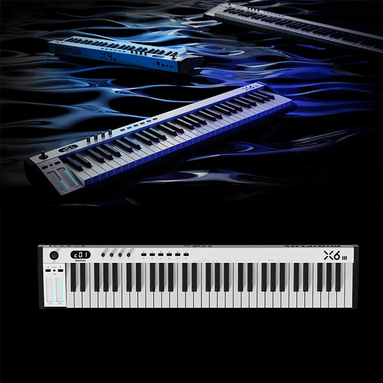 midiplus X6 III 61 Keys Electronic Music Controller Keyboard Musical Instruments Piano Style Keys USB MIDI Keyboard Controller