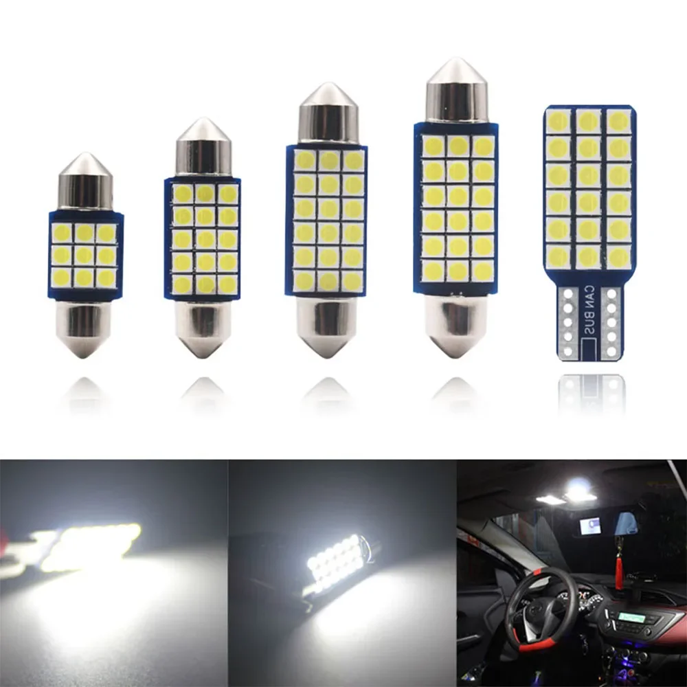 4Pcs T10 W5W C5W Fe…