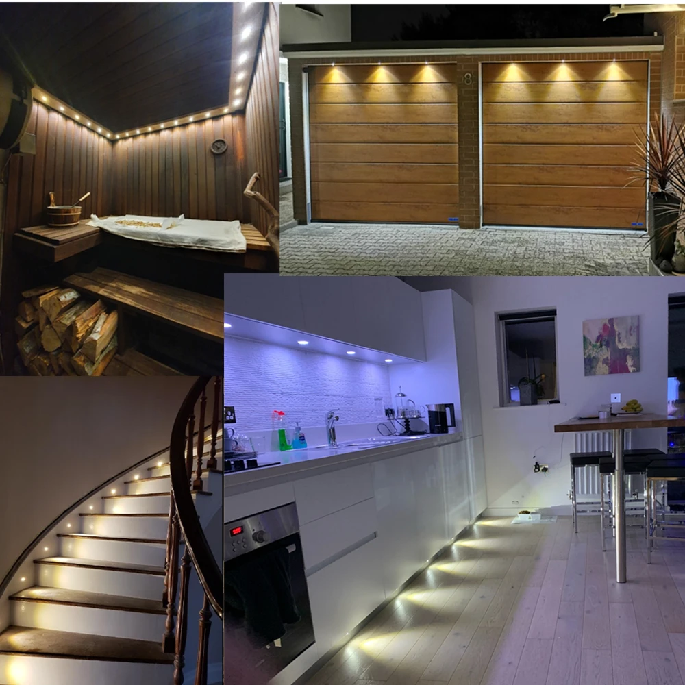 LED Mini światło punktowe 0.5W wpuszczone W sufit Spotlight Indoor Downlight z transformatorem 100-265V 10mm wycięcie schodowe światło szafkowe
