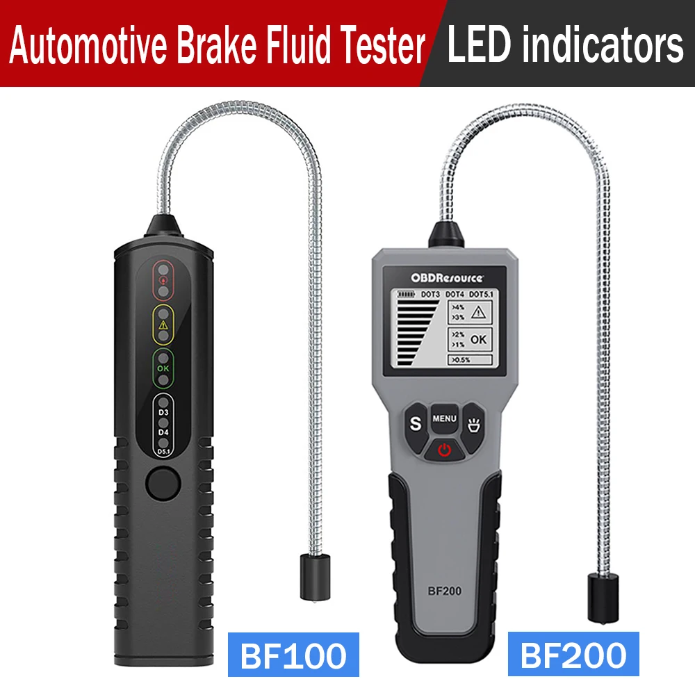 

OBDMonster Universal Brake Fluid Tester LED Indicator Liquid Testing Pen for DOT3/DOT4/DOT5.1 Accurate brake Oil Diagnostic Tool