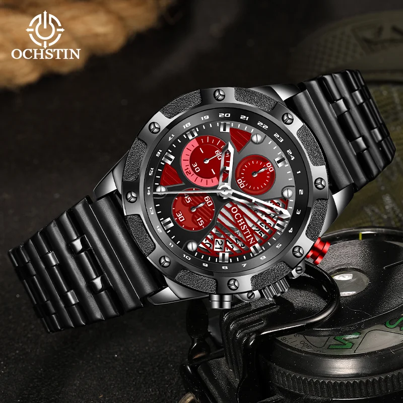 Luxury Watch Men - OCHSTIN Herenhorloge met multifunctioneel quartz uurwerk,