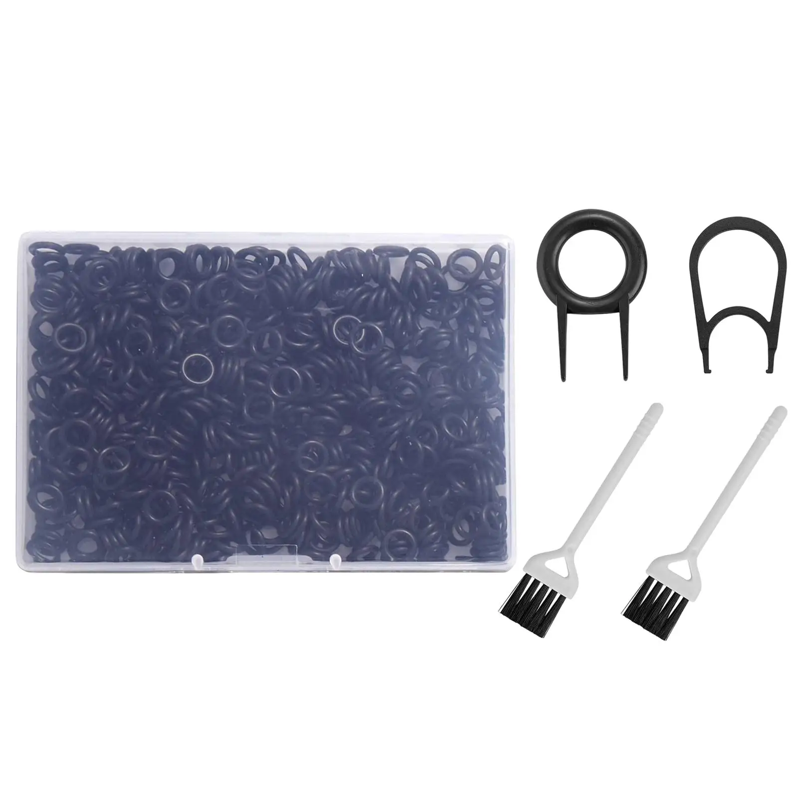 500 rings Keyboard Switch Dampener, with 2Pcs Keyboard Brushes Mechanical Keyboard