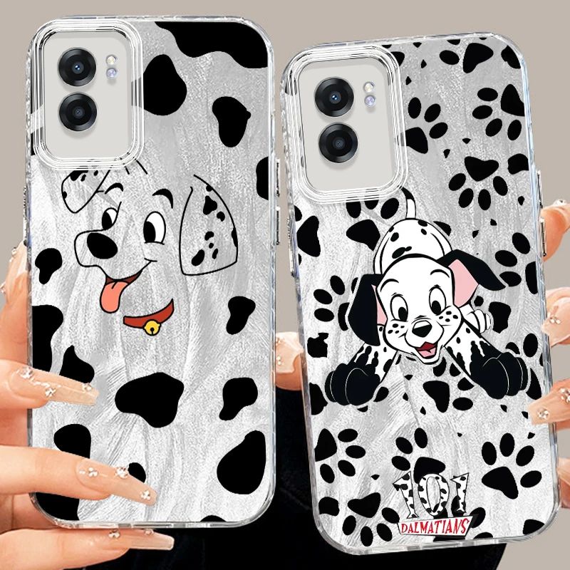 One Hundred And One Dalmatians For OPPO A79 A78 A58 A38 A16 A60 A53 A92 A72 A52 A74 A55 A54 A94 5G Feather Yarn Soft Phone Case