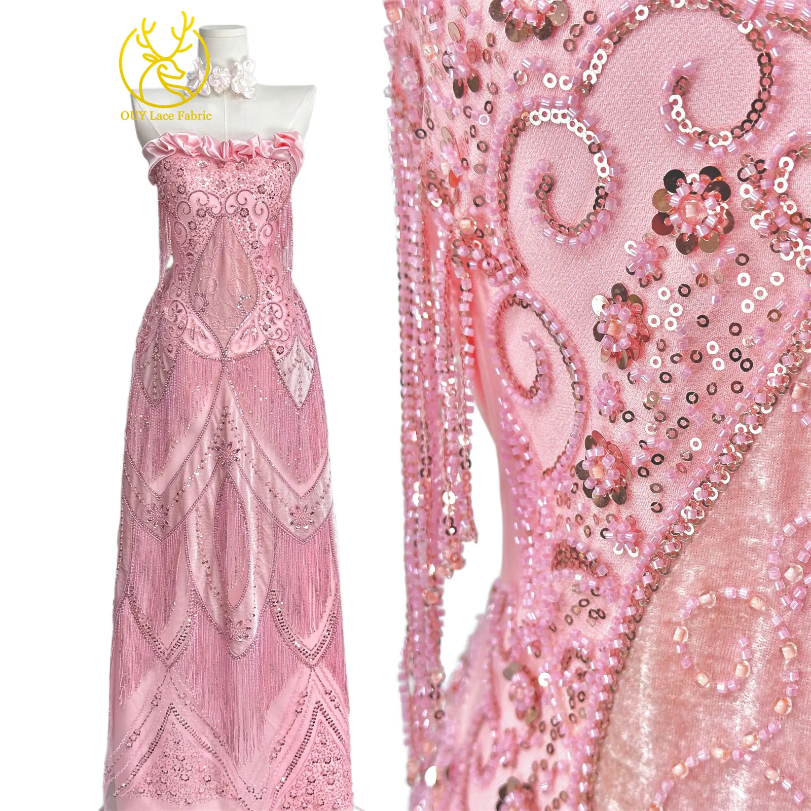 ผ้าลูกไม้กำมะหยี่ 3D ประดับลูก - Embroidery Design 3D บทวิจารณ์และราคา
