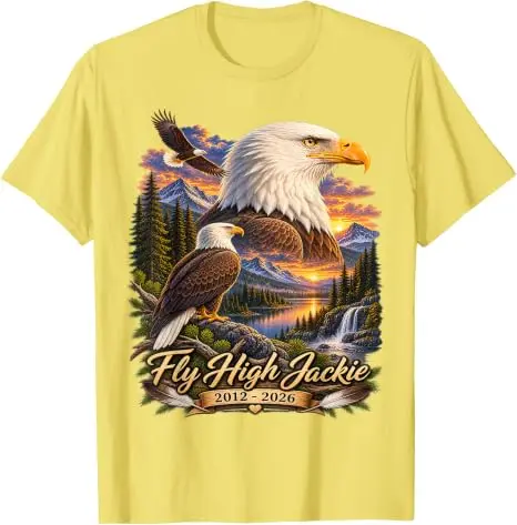 Fly High Jackie, Jackie und Shadow Weißkopfseeadler T-Shirt Y2k Lässige Grafik-Bekleidung Weißkopfseeadler Großer Bär Jackie und Shadow T-Shirt Geschenk – Detail 19