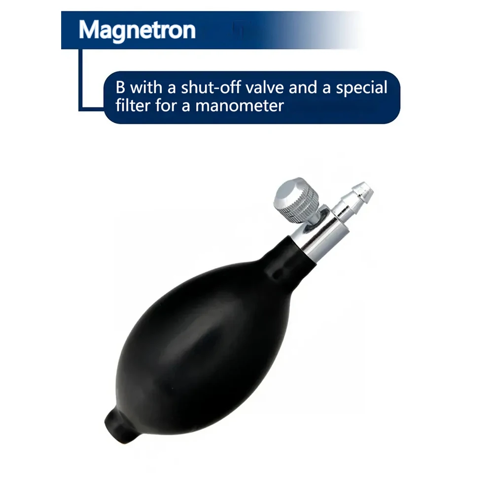 1-2pcs Inflatable Ball for Manual Blood Pressure Tonometer Cervical Tractor Latex Air Inflation Balloon Bulb Pump Valve