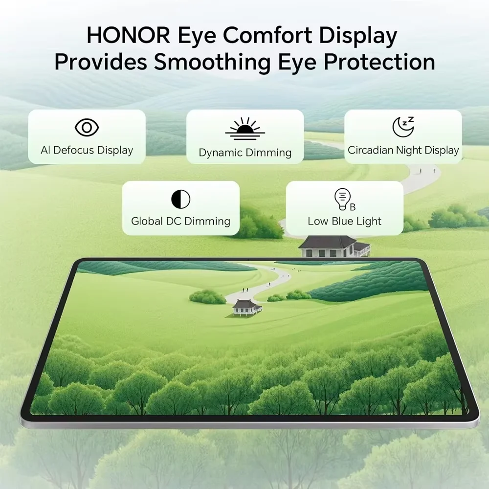 تابلت HONOR Pad 10 بسعة 8 جيجابايت + 256 جيجابايت، شاشة 12.1 بوصة 120 هرتز 2.5 كيلو (22560*1600)، بطارية Snapdragon 7 Gen 3 10100 مللي أمبير في الساعة، MagicOS 9.0 (Android 1) #6