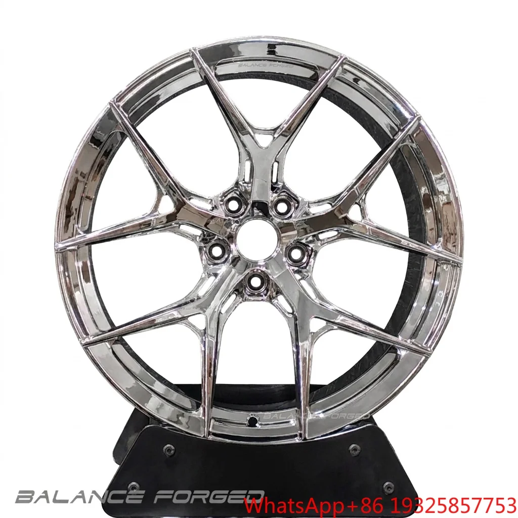 Hf-5 Style 18 19 20 21 22 23 24 Inch Triple Chrome Forged Wheel for   5x112 5x114.3 Passenger Car Wheels