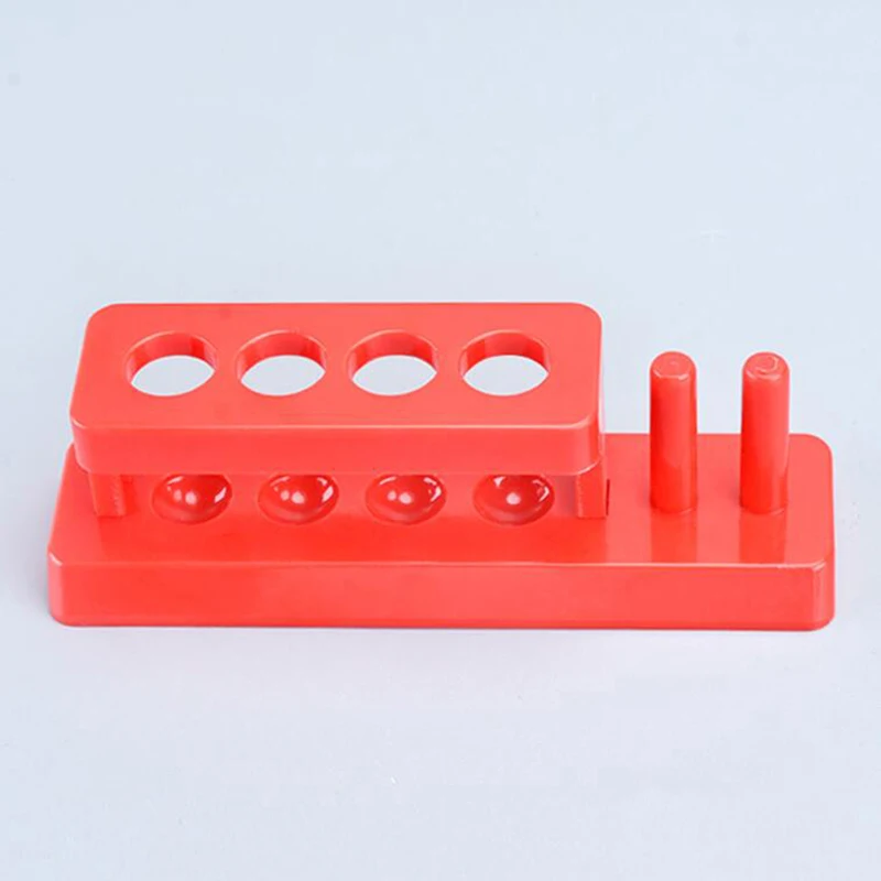 6 Holes Test Tube Stand Holder School Scientific Experiment Equipment Test Tube Rack Laboratory Test Tube Shelf Support Supplies