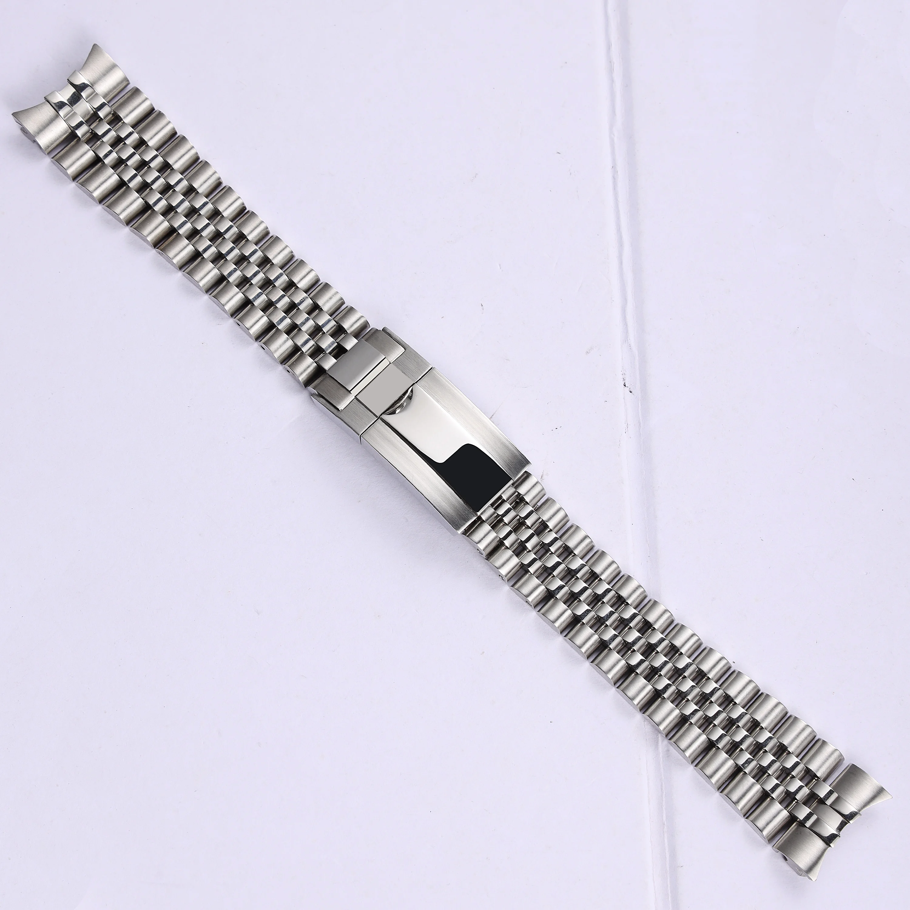 20mm Watch Band For Rolex Oyster Perpetual Date Seiko NH35 Submariner Case Stainless Steel Watch Strap Jubilee Bracelet