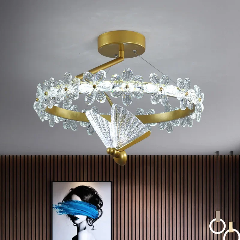 Bird Led Ceiling Lights Nordic Penant Ceiling Lamp For Kids Bedroom Living Room Dining Room Restaurant Decor Gold lampy sufitowe