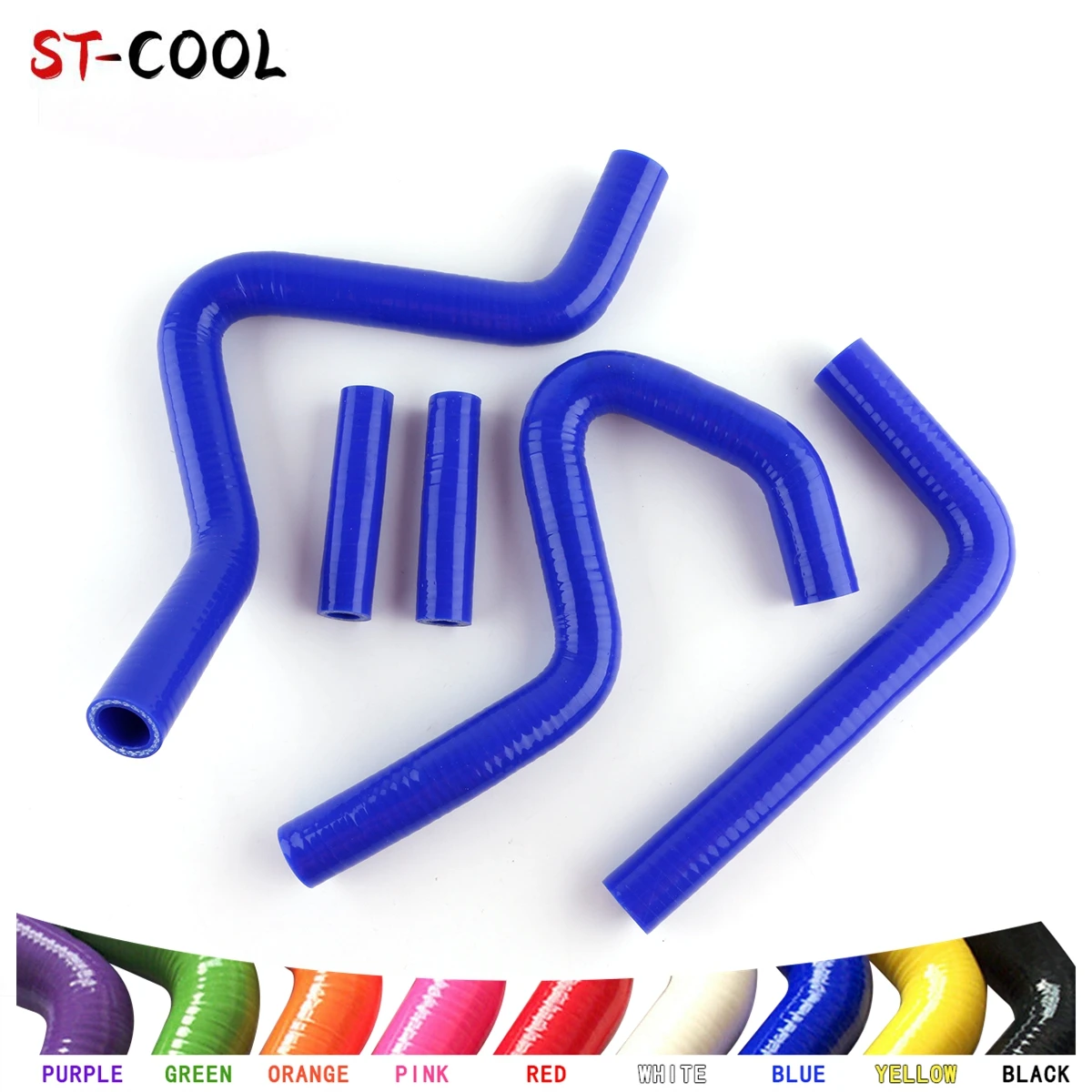 

FOR KAWASAKI KX250 KX 250 2003 2004 2-Stroke 03 04 Radiator Coolant Hoses Silicone Tubes Pipes Kit 5Pcs 11 Colors