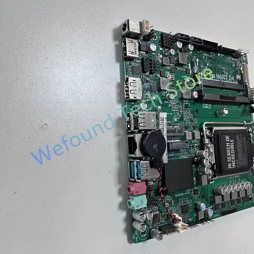 للوحة الأم لسطح المكتب ASUS 17x17 ITX تدعم الشاشات المزدوجة 4K@60H Pro H610T D4 CSM
