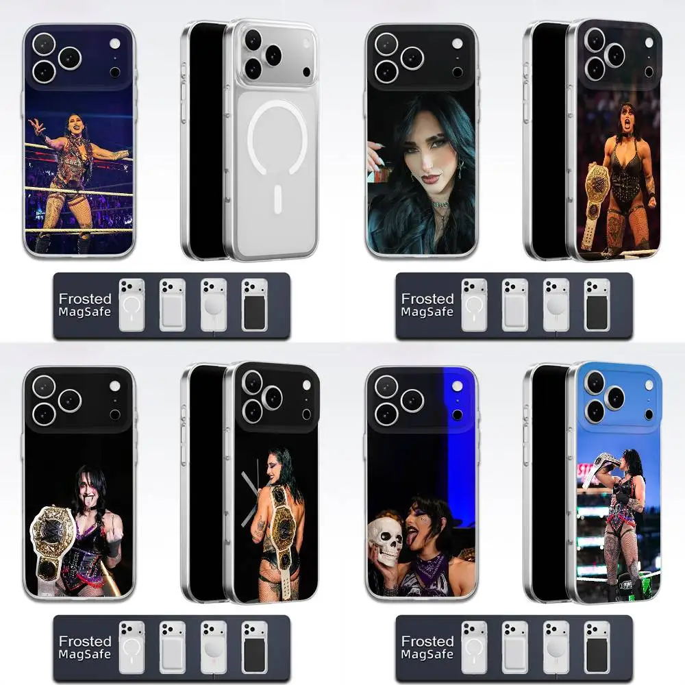 

R-Rhea Ripley Wrestler Phone Case For iPhone 17,16,15,14,13,12,11,Pro,Max,Plus,E,Air,Mini Magsafe Transparent