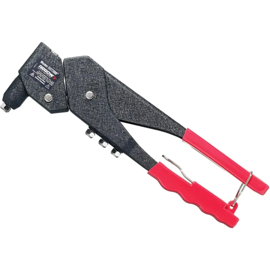 Arrow RHT300 OneHanded Swivel Rivet Tool Manual Riveter for Metal Fabric Leather and Auto Repair Applications Efficiently Handl