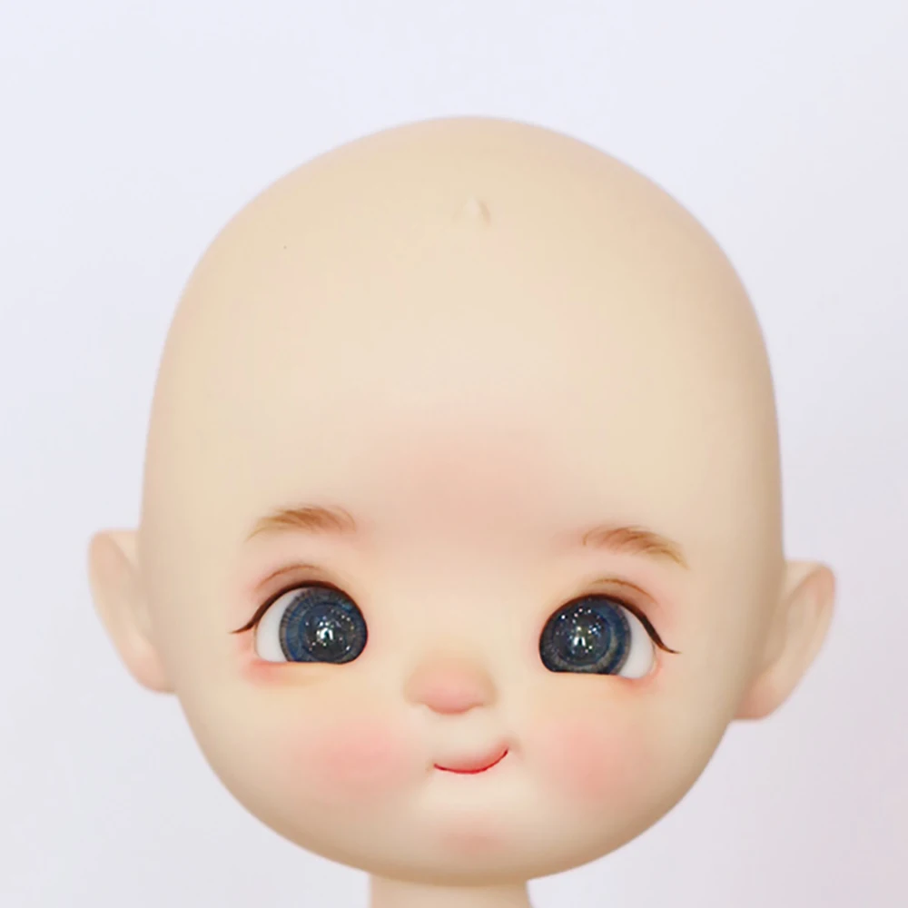 OB11 Doll Head With Makeup Resin DIY Lovely Doll Head Doll Accessories For Girl Toys Gifts