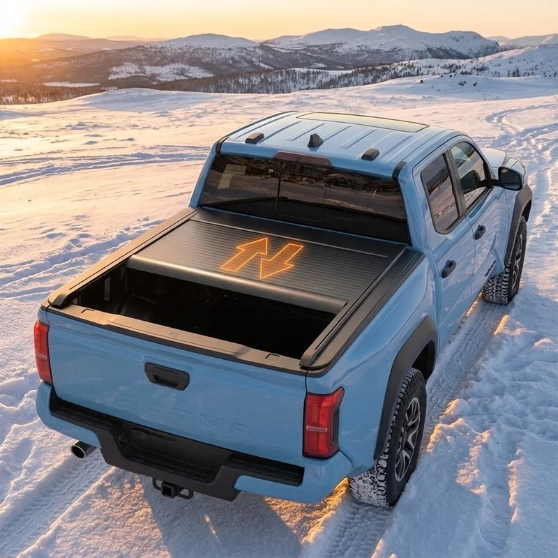 High Quality Hard Folding Tonneau Cover Fit Tacoma 2019-2026 Pickup Truck Bed