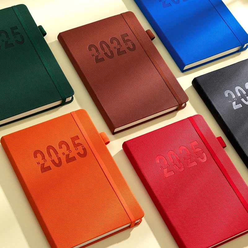 High-quality 2025 Planner Notebook Portable Monthly Calendar Diary Schedule Office School Supplies Students Stationery Gifts