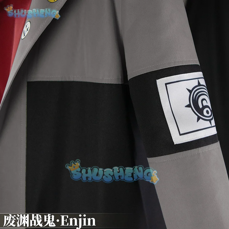 Anime Gachiakuta Enjin Cosplay Costume Uniform Earrings Choker Akuta Cleaners Halloween Party for Women Men Carnival Prop