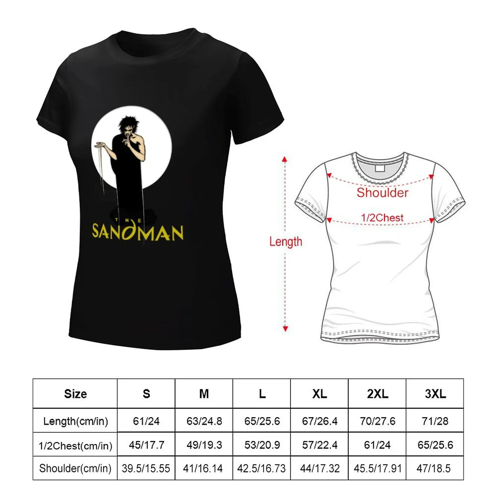 Funny Man Sand Man Neil Gaiman'S Sandman Graphic For Fans T-Shirt animal print shirt for girls lady clothes tops for Women