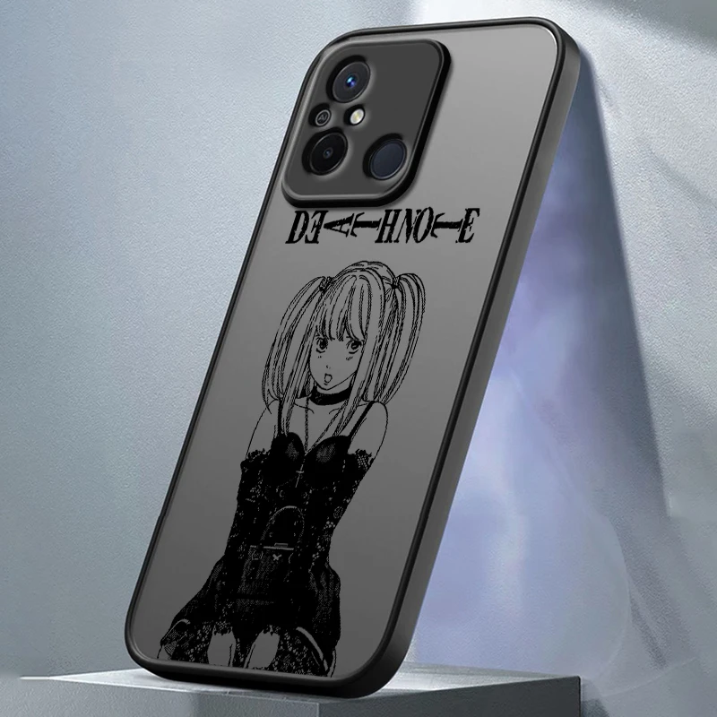 Anime DEATH NOTE For Xiaomi Redmi 13C 12C 12 11A 10X 10C 9C 9AT 9 A2 A1 Power Prime Plus Frosted Translucent Phone Case