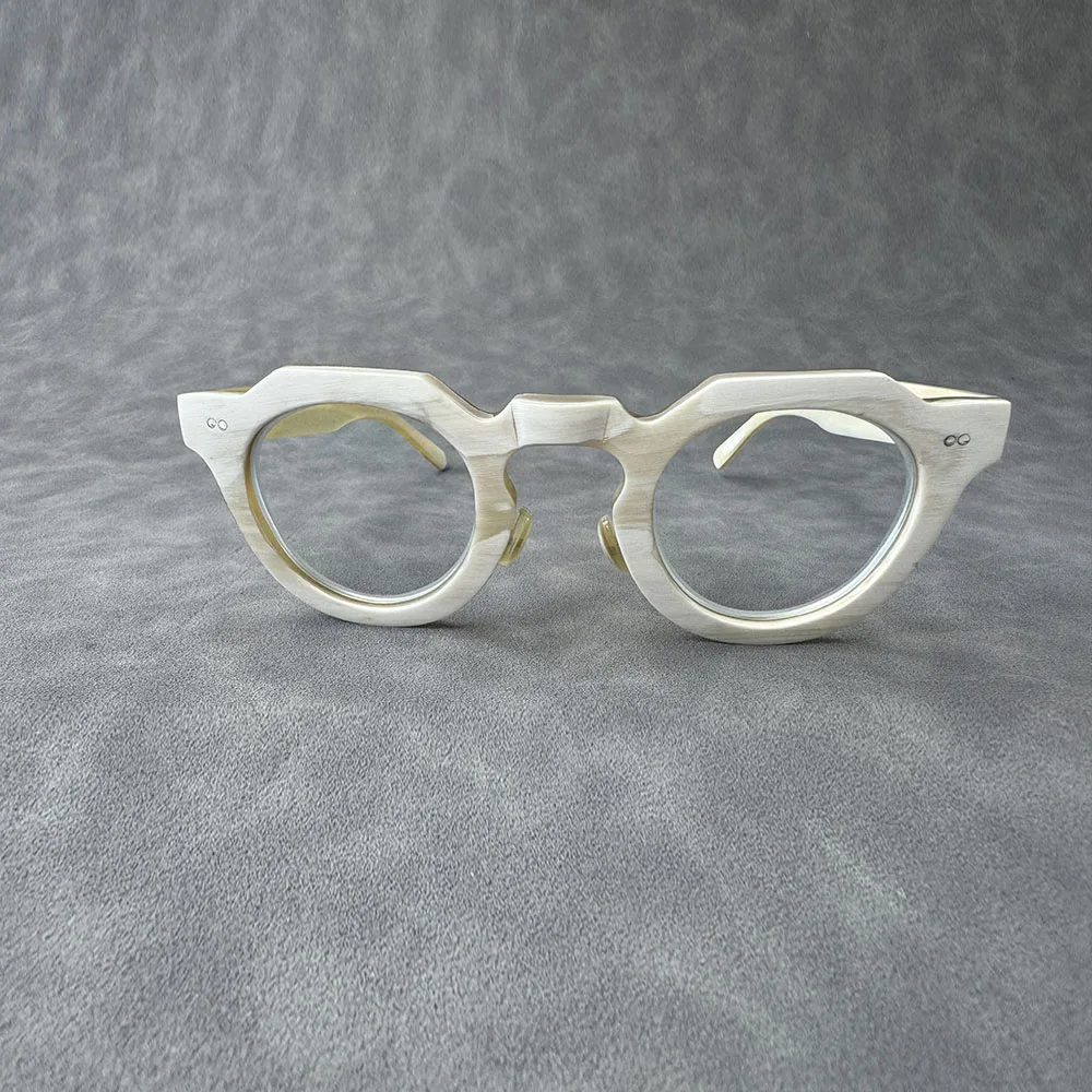 

Women's Glasses Frames Unique Retro Classic Handmade Natural Horn Reading Eyeglass Frames Men Luxury Optical Lenses Eyewear