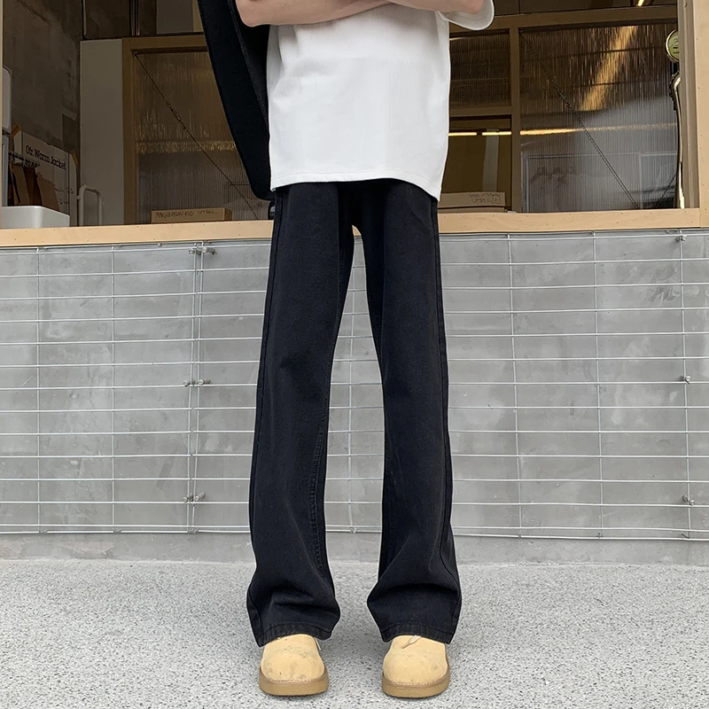 

2025 Design Versatile for Both Men and Women Baggy Jeans Denim Men Clothing Wide Leg Jeans Black