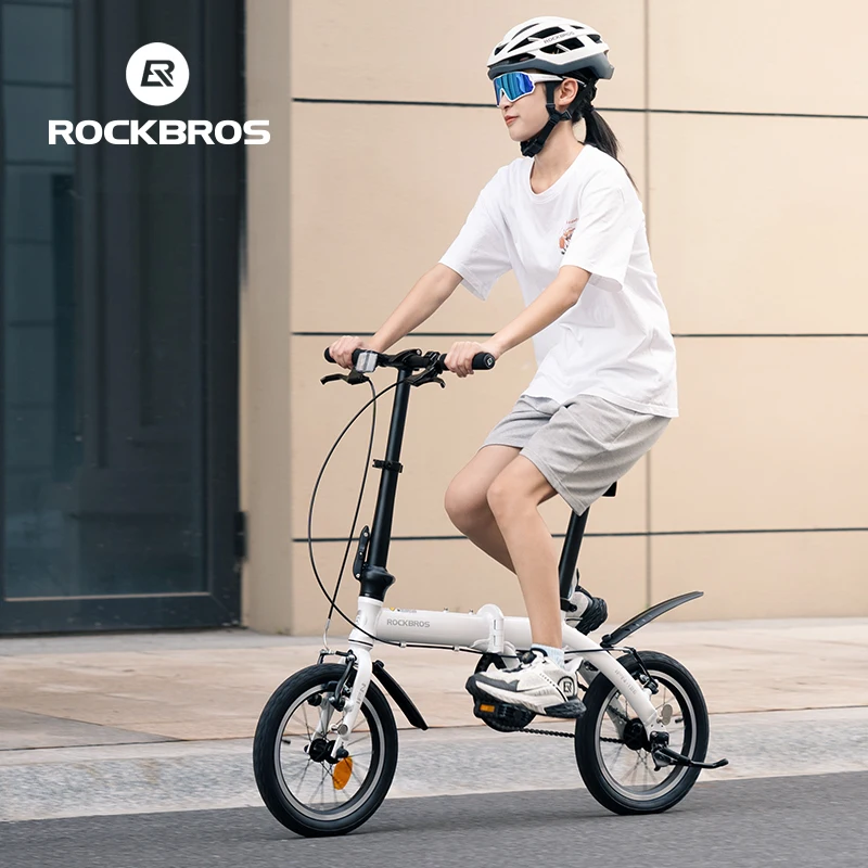 ROCKBROS 14inch Portable Folding Bicycle Adult Chidren Aluminum Alloy Bikes Foldable Casual Lightless Mini Cycling Bicycles