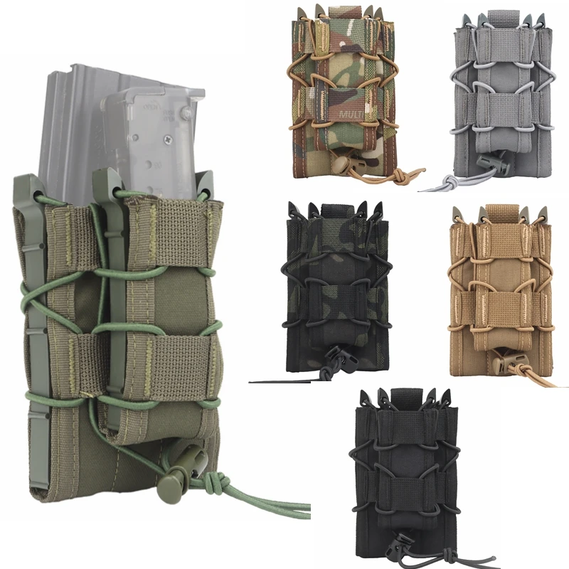 9mm/7.62/5.56mm Magazine Pouch Molle Pouch Bag M4 AR15 AK Glock M9 Universal Fast Camping tourism  Hunting