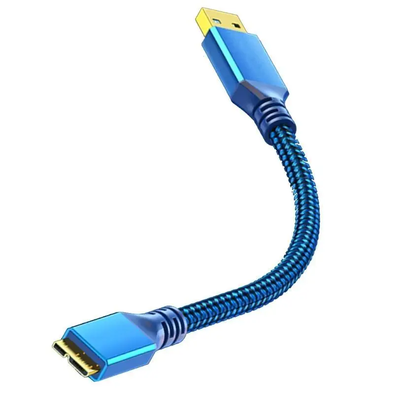 652F Flexible USB to MicroB Data Sync Power Cable for Fast Speed Data Transfer and Charging Needs
