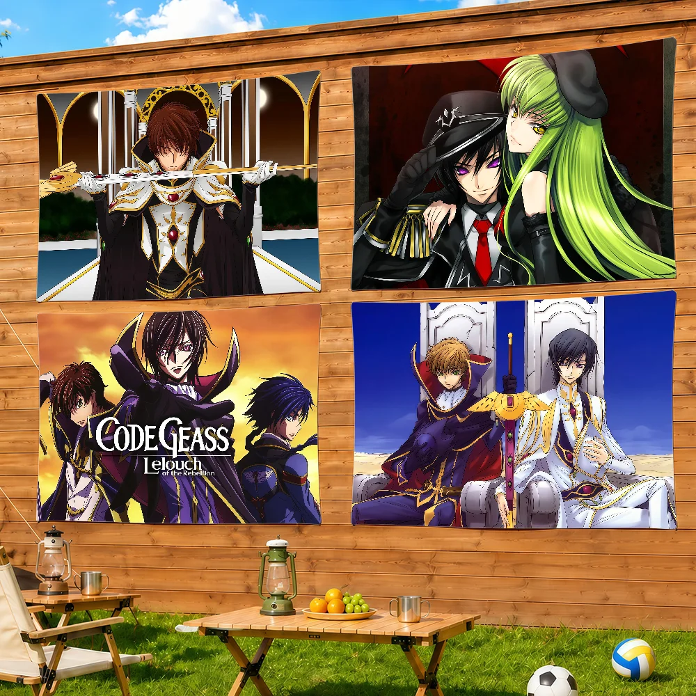C-Code Geass Lelouch Of The Rebellion Flag Decorative Home Yard & Garden Decor Banner - Indoor Outdoor Wall Hanging Flag