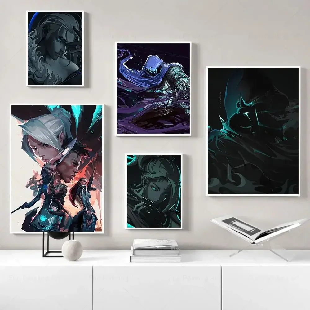 Popular Online Game Valorant Poster Print Jett Valorant Canvas Painting Prints Pictures Living Room Interior Home Decor ﻿