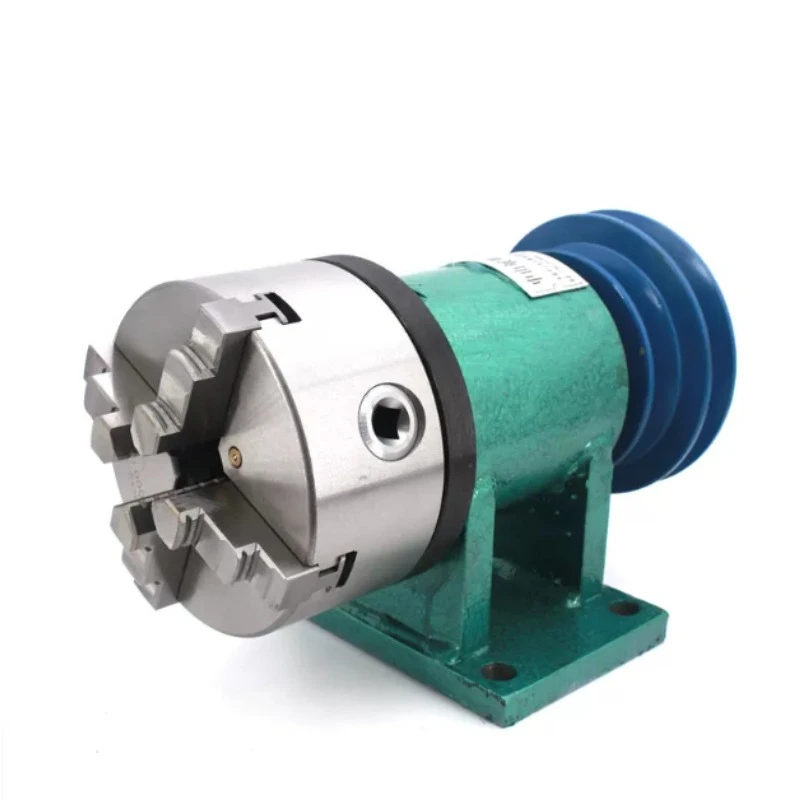 Lathe Spindle Assembly DIY Conversion Kit for Wood Metal Working 3 Jaw 4 Jaw Self Centering Chuck Buddha Bead Making Machine
