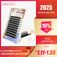 LAKANAKU Y Shape Eyelashes Extension 0.07mm YY Eyelash Double Tips Cilia and Brazilian Volume Soft Faux Mink YY Lashes Y Cilios