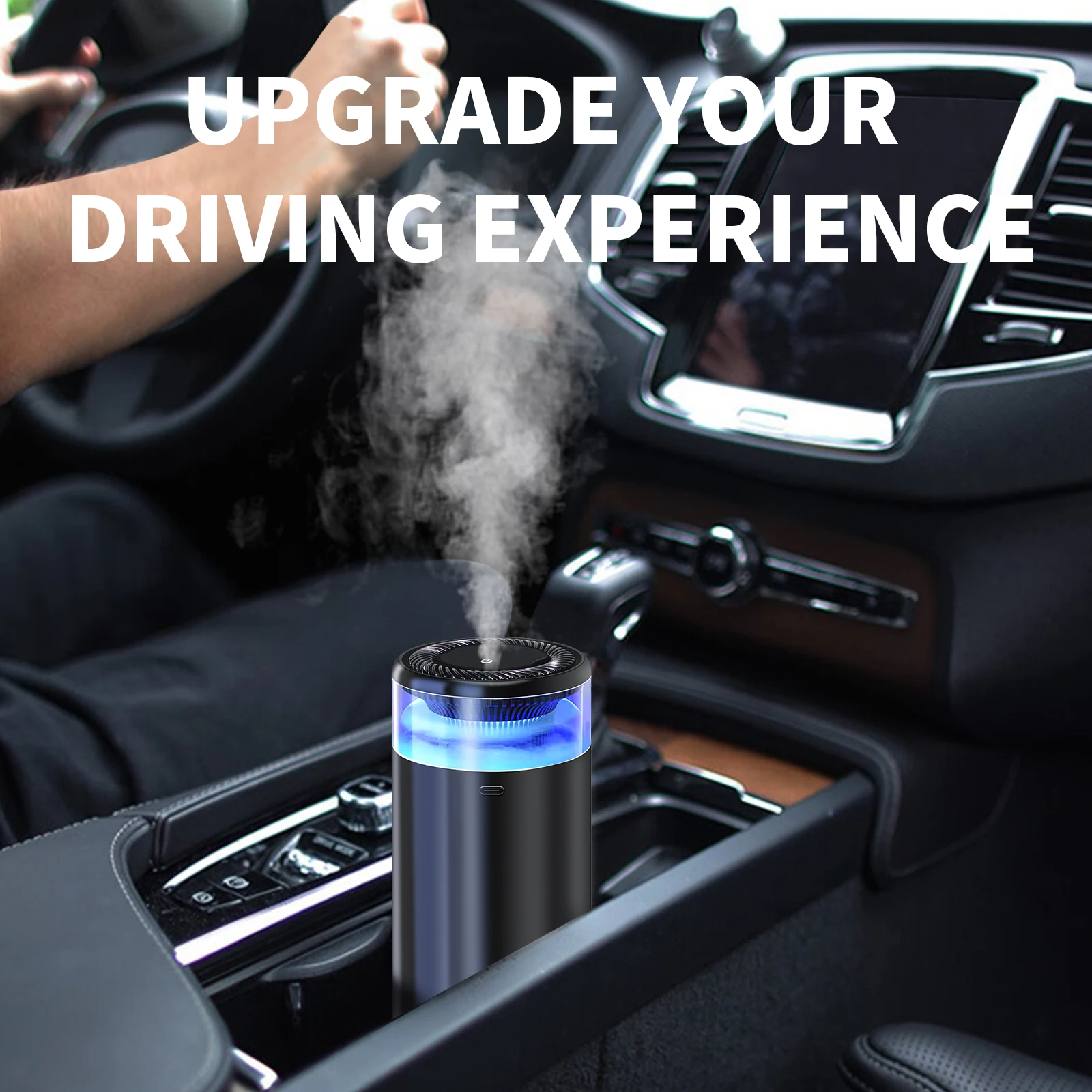 2024 New Smart Car Aromatherapy Machine Perfumer Atmosphere Light Advanced Sense Car Perfume Spray Air Purifier